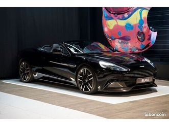 aston martin vanquish ii volante v12 6.0 576cv | origine france | bang & olufsen | freinage céramique | onyx black | à partir de 2135/mois