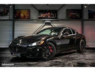 maserati granturismo 4.7 v8 440ch mc-shift f1 phase 1 – immat fr / cuir rouge / alcantara noir / jantes neptune 20’’ / échappement sport / freins brembo / inser