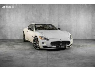 maserati granturismo s 440 ch - boite zf - blanc nacré - cuir cappuccino - echappement à clapet - carnet & suivi complet