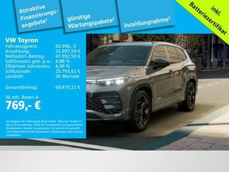 volkswagen tayron 1,5 ehybrid r-line blackstyle ahk leder