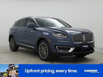 used 2019 lincoln nautilus reserve