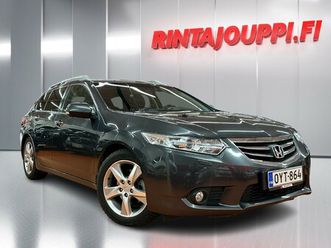honda accord tourer 2,0 executive navi at - 14 päivän palautusoikeus - suomi-auto / nahkapenkit muistipaikoilla / vakkari / vetokoukku / peruutuskamera / premiu