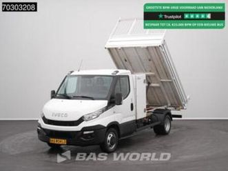 iveco daily 35c15 3.0l kipper met kist dubbellucht 3,5t trek — bestelauto's — marktplaats
