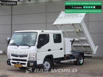 fuso canter 3c15 3.0l kipper met kist dubbel cabine dubbellu — bestelauto's — marktplaats