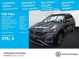 t-roc 2.0 tdi dsg goal navi ahk spurwechselassistent rückfahrkamera dab+