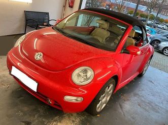 volkswagen new beetle cabrio 130tkm. 2.hd pdc shz leder klm