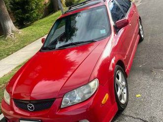 mazda protege5 red/black leather/original mazda logo, rare