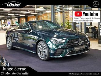 mercedes-benz e 450 4m cabrio amg line smaragdgrün nappa 360°