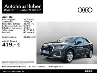 audi q2 adv. 35 tfsi s tronic mmi plus ahk shz rkam