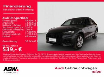 audi q5 sportback 45tfsi navi matrix led ahk 360° hud