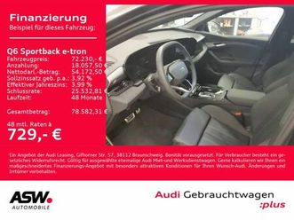 audi q6 sportback e-tron performance s line ahk 360°