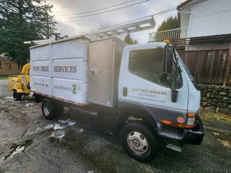 2001 mitsubishi fuso fg639 4x4 for sale arborist truck dump box