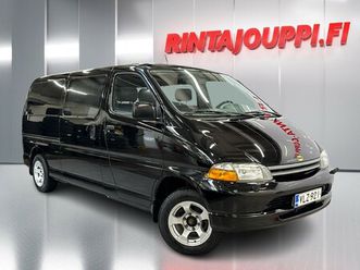 toyota hiace 2,4 tdsl 5ov pitkä bussi automaatti - 14 päivän palautusoikeus - hieno hiace 9- paikkaisena. huippu äänentoisto!, automaatti