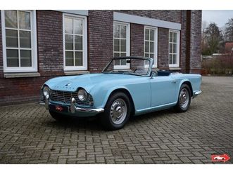 1963 triumph tr4 - lovely frame up restored example. presents exceptionally well! matching nr. and colours 'powder blue'