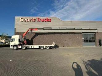 daf cf 450 8x2 oprijwagen/machine transporter + palfinger pk — vrachtwagens — marktplaats