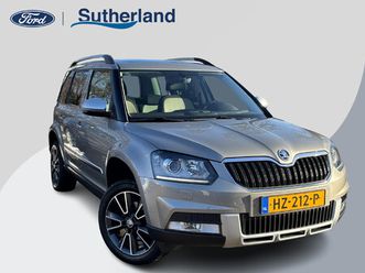 skoda yeti outdoor 1.4 tsi greentech style 4x4 150pk trekhaak | xenon | open dak | stoelverwarming | 1.800kg trekgewicht | lichtmetaal |
