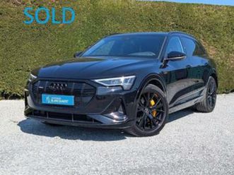 ② audi q8 e-tron ! verkocht ! - 2x s-line - sportstuur - b&o — audi — 2ememain