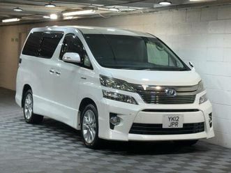 toyota vellfire 2.4 hybrid zr e-four 4wd auto 7 seats petrol/electric hybrid automatic