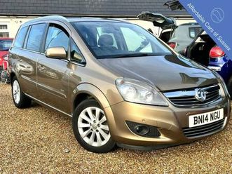 2014 vauxhall zafira 1.8i design 5dr mpv petrol manual