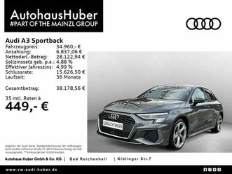 audi a3 sportback s line 40 tfsi quattro 140(190) kw(
