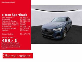 audi e-tron sportback quattro s ahk matrix hud b&o 22
