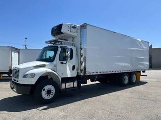 2019 freightliner m2 tandem 28ft reefer cummins l 9 engine auto