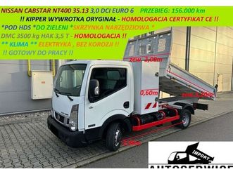 nissan nissan cabstar nt400 35.13 3.0 dci euro6 kipper wywrotka oryginal