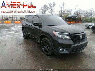 honda inny 2021 honda passport ex-l awd 3.5 benzyna 280km