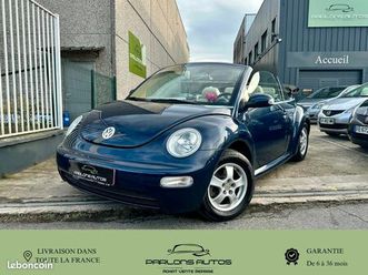 volkswagen new beetle cabriolet 1.6-06/2003-80.000km-sièges chauffants-radar-climatisation-capote électrique-parfait etat-historique complet