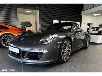 porsche 911 targa 4s (991.1) - am2015 - gris agate / cuir noir-gris platine - pdk, pack chrono, pse, bose, sièges sport adaptatifs chauffant, caméra recul, etc 