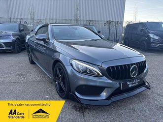 2018 mercedes-benz c-class 2.1d c220d amg line (premium plus)(start/stop) cabriolet 2d 4matic 9g-tronic plus