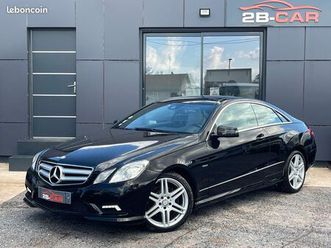 mercedes classe e350 cdi coupé 3.0l v6 265cv 7g-tronic pack amg, tbe, cuir blanc
