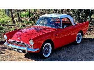 1962 sunbeam alpine rouge manuel, 5 vitesses conduite à g...