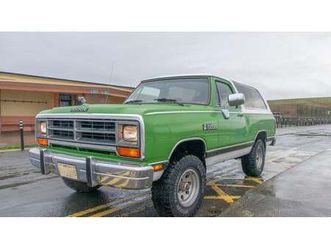 1986 dodge ramcharger se 5.2l v8 automatic à vendre par e...