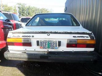 parts car*1984 audi 4000 s quattro* 5 speed