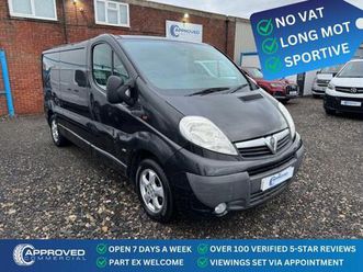 2012 vauxhall vivaro (62) no vat to pay! sportive 2.0 cdti 115 2900 lwb panel van diesel manual