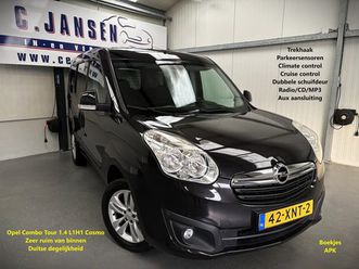 opel combo tour - 1.4 l1h1 ecoflex cosmo trekhaak, dubbele schuifdeur, | aux aansluiting | cruise control |