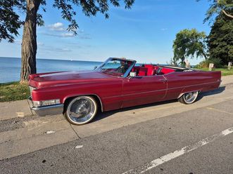 1969 cadillac deville red paint & interior, cruise control, ps