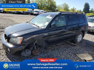 2001 toyota highlander 4wd v6