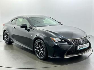 2018 lexus rc 2.5 300h f sport black edition e-cvt euro 6 (start/stop) 2dr coupe petrol/electric hybrid ...