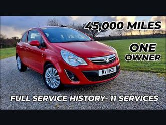 2011 vauxhall corsa 1.2 excite 3dr [ac] hatchback petrol manual