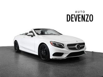 2017 mercedes-benz s-class cabriolet s550 designo package & exclusive package