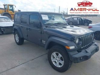 jeep wrangler 2020r., unlimited sport s, od ubezpieczalni 3.6 benzyna 285km