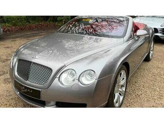 2007 bentley continental gtc argent automatique, 6 vitess...