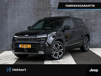 jeep avenger - summit 54 kwh 156pk automaat schuif-dak | 18''lm | adapt. cruise | dode hoek | pdc + cam