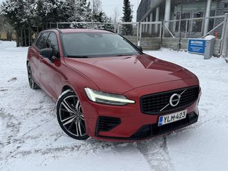 volvo v60 t8 twe awd r-design aut - 14 päivän palautusoikeus - merkkihuollettu, harman/kardon, webasto, acc, pilot assist, blis, muistipenkit, p.kamera, kessy, 
