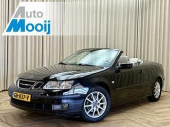 saab 9-3 cabrio 1.8t vector *slechts 102.397km!* leder / sto — saab — marktplaats