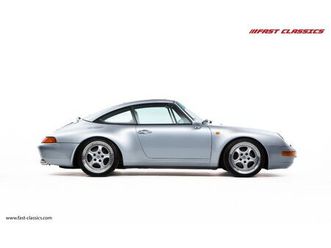 1996 porsche 911 / 993 carrera - porsche 993 targa // polar silver over metropole blue // exceptional history - 27 service stamps