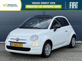 fiat 500c 1.0 hybrid 70pk urban | cabrio | bluetooth | airco | lage kilometerstand!