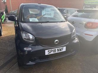 2018 smart fortwo 1.0 prime cabriolet 2dr petrol twinamic euro 6 (start/stop) (71 ps)